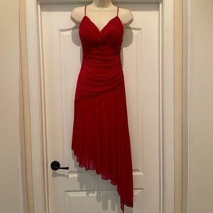Red teeze me dress